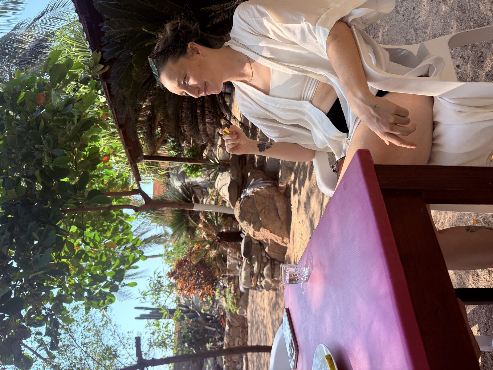 Anna and Clara at a mole tasting dinner in Oaxaca