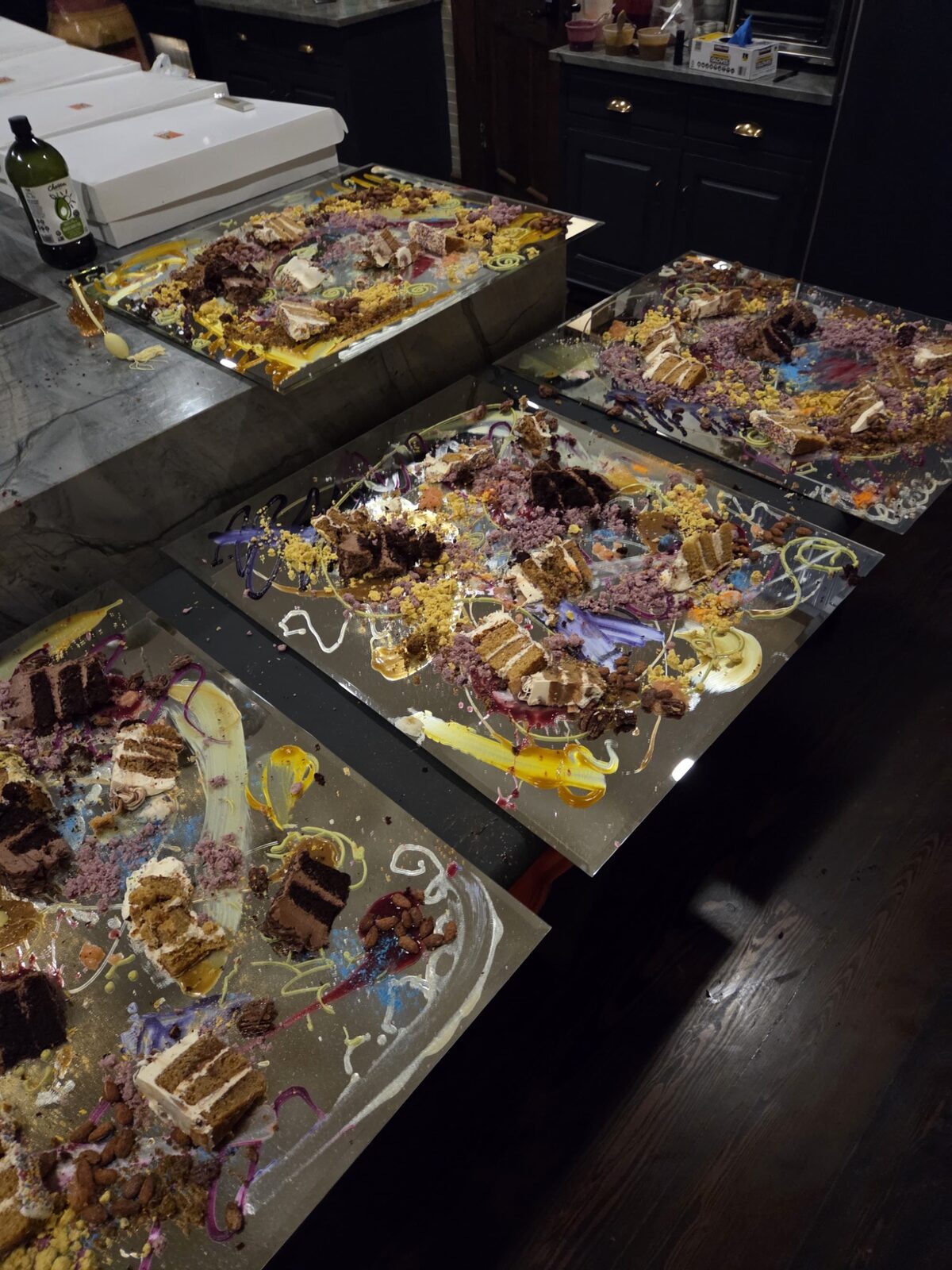 Cheese and dessert tray