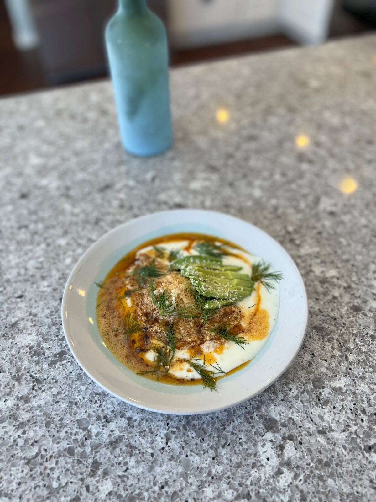 Plated carrots, tasting menu